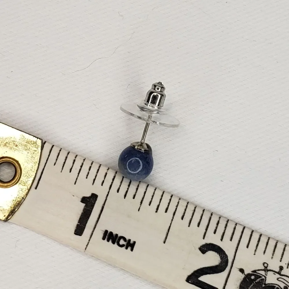 Blue Galaxy Pierced Earrings, NWOT